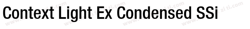 Context Light Ex Condensed SSi Normal字体转换